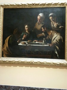 Caravaggio "La cena in Emaus"