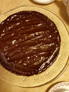 torta di mandorle e cioccolato